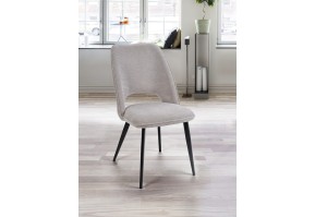 Chaise de repas en tissu Rhéa