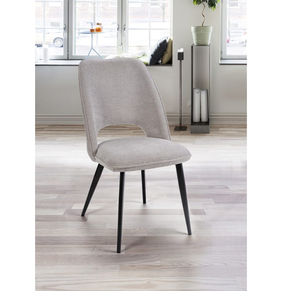 Chaise Rhéa en tissu | Design & Confort