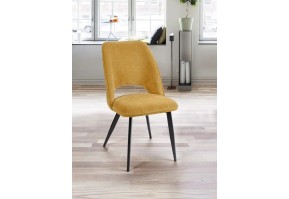 Chaise de repas en tissu Rhéa
