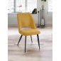 Chaise de repas en tissu Rhéa