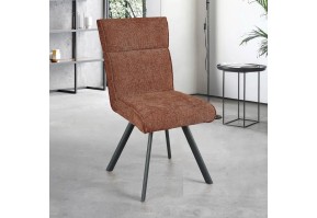 Chaise Tissu Asia | Pieds Bois ou Métal – 7 Coloris