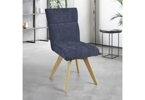 Chaise Tissu Asia | Pieds Bois ou Métal – 7 Coloris