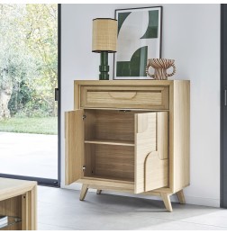 Bibus 2 Portes Rivage en Chêne | Meuble de Rangement