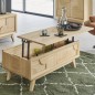 Table de Salon Rivage Relevable en Chêne | 105 cm