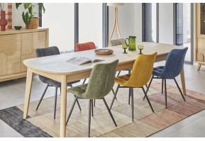 Table Tonneau Rivage en Chêne avec Allonges | 180 cm