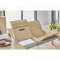 Table Tonneau Rivage en Chêne avec Allonges | 180 cm Table Tonneau Rivage en Chêne avec Allonges | 180 cm