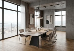 Table Athena 170 cm en Céramique Extensible | 255 cm