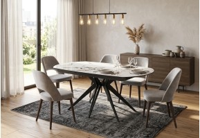 Table Némésis 130 cm en Céramique Extensible | 190 cm