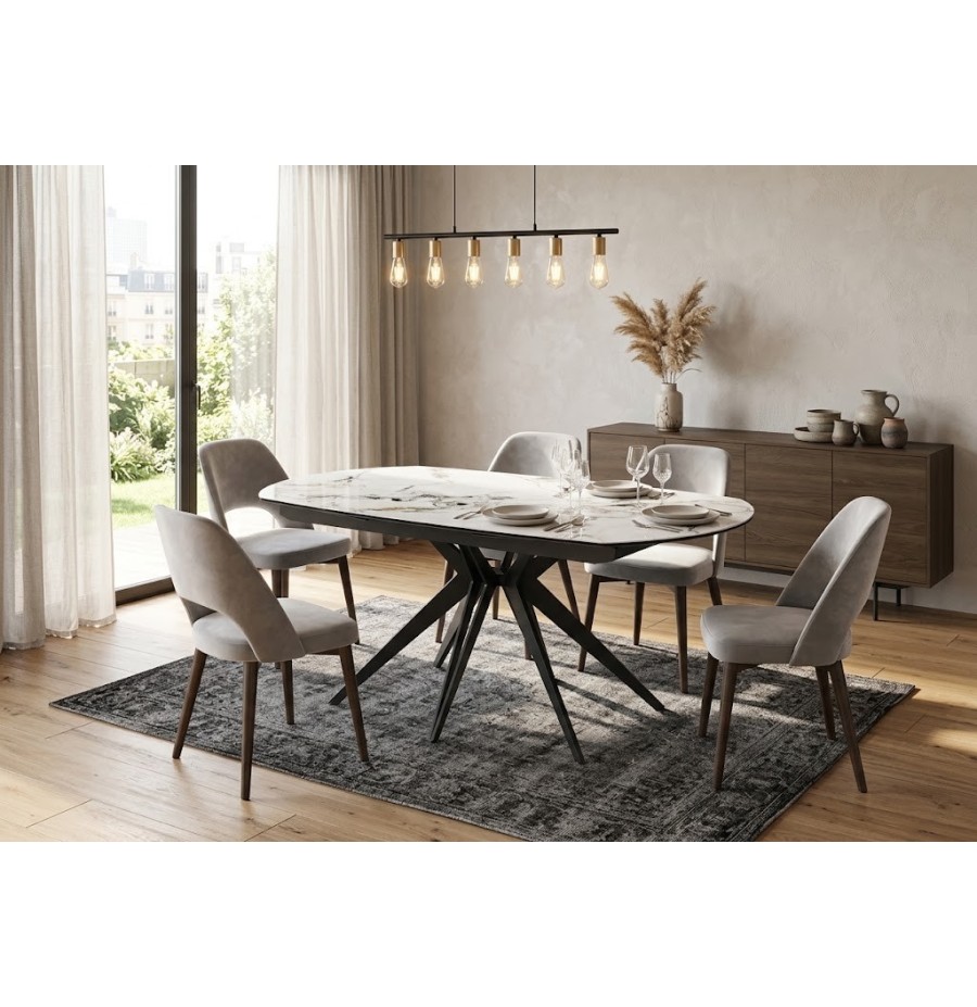Table Némésis 130 cm en Céramique Extensible | 190 cm Table Némésis 130 cm en Céramique Extensible | 190 cm