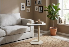 Table de Salon Sintra en Céramique Hauteur 54cm | Design Pétale