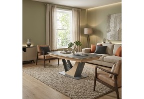 Table tonneau céramique Omega  | 160 cm