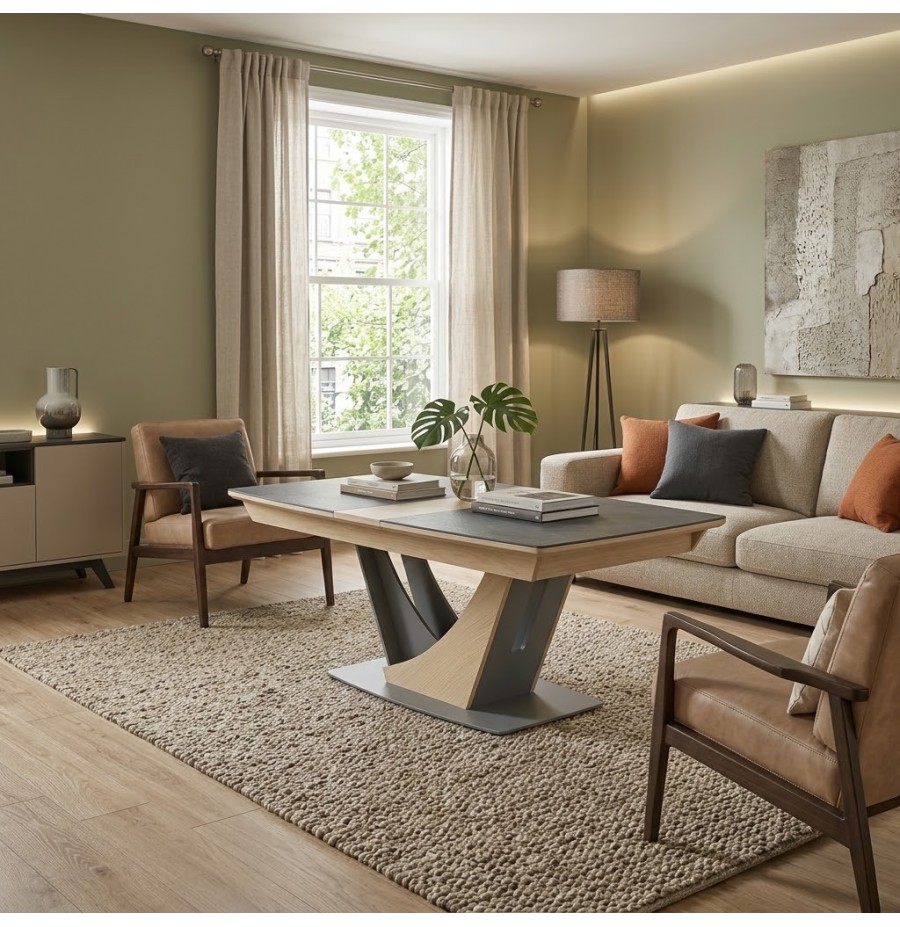 Table tonneau céramique Omega | 160 cm Table tonneau céramique Omega | 160 cm