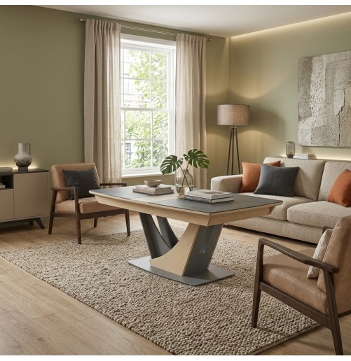 Table tonneau céramique Omega  | 160 cm