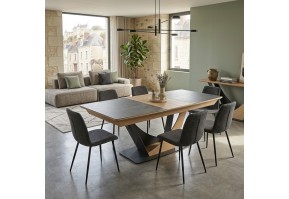 Table tonneau céramique Omega  | 190 cm