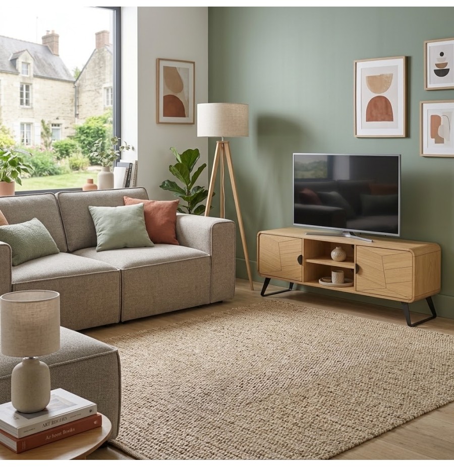 Meuble TV-Hifi 2 portes Tokyo | 165 cm Meuble TV-Hifi 2 portes Tokyo | 165 cm