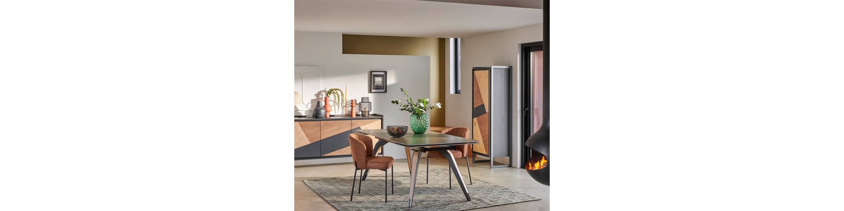 Collection GRAFFIK – Mobilier contemporain bois et noir